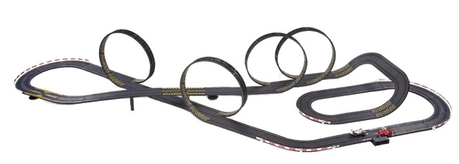 Гоночный автотрек JJ Slot Ралли (длина трека 1114 см, от сети, 1:64) - JJ31-2