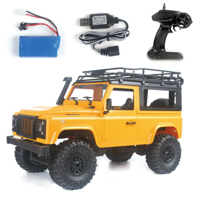 Радиоуправляемый внедорожник Land Rover Defender 4WD 1:12 - MN-90-YELLOW