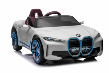 Детский электромобиль BMW I4 (полный привод, 12V) - JE1009-WHITE