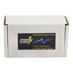 Аккумулятор Speed Storm Li-ion 18650 7.4V 3000 mAh разъем XT60 - SS-2S3000-XT60