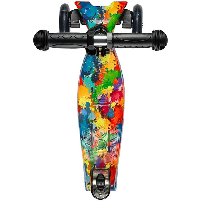 Самокат Трехколесный, со Светящимися Колесами, Радуга - MSC-J081910