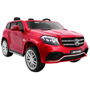 Электромобиль Mercedes Benz GLS63 (красный лак, 4WD, 12V) - HL228