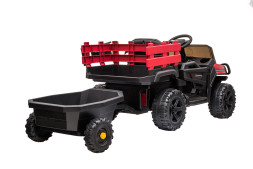 Детский электромобиль Bettyma квадроцикл с прицепом 2WD 12V - BDM0926-RED