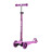 Самокат Трехколесный, со Светящимися Колесами, Розовый - MSC-J082001