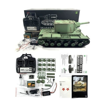 Радиоуправляемый танк Heng Long KV-2 (Россия) V7.0 масштаб 1:16 - 3949-1 V7.0