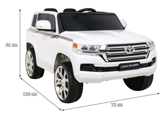 Детский электромобиль TOYOTA LAND CRUISER 12V - JJ2022-WHITE