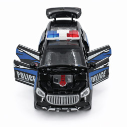 Радиоуправляемая металлическая полицейская машина Maybach GLS 1:22 - HCL-3605-BLACK