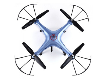 Радиоуправляемый синий квадрокоптер Syma X5HW с барометром Wi-Fi FPV - X5HW-B