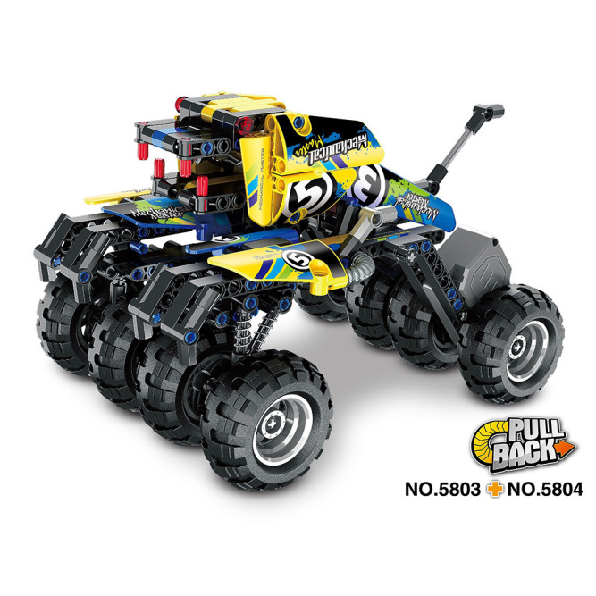 Конструктор QiHui Technics &amp;#039;&amp;#039;Краулер, Айрон Хорс&amp;#039;&amp;#039; (инерционная модель), 193 детали - QH5803