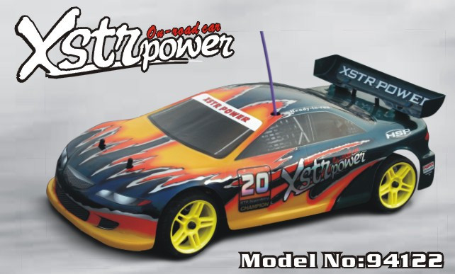 Радиоуправляемый автомобиль с ДВС HSP Nitro Car XSTR POWER 4WD 1:10 - 94122 - 2.4G