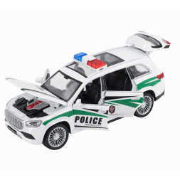 Радиоуправляемая металлическая полицейская машина Maybach GLS 1:22 - HCL-3605-WHITE
