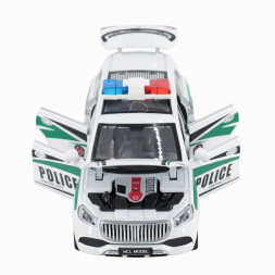 Радиоуправляемая металлическая полицейская машина Maybach GLS 1:22 - HCL-3605-WHITE