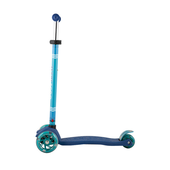 Самокат Трехколесный, со Светящимися Колесами, Синий - MSC-J082003