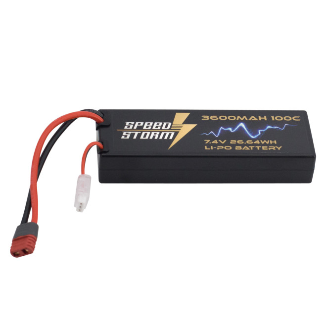 Аккумулятор Speed Storm Li-Po 7.4V 100C 3600 mAh Hard Case разъем T-plug (Deans) - SS-2S3600-100-D