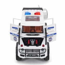 Радиоуправляемая металлическая полицейская машина Mercedes G500 1:22 - HCL-3608-WHITE