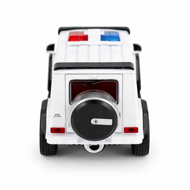 Радиоуправляемая металлическая полицейская машина Mercedes G500 1:22 - HCL-3608-WHITE
