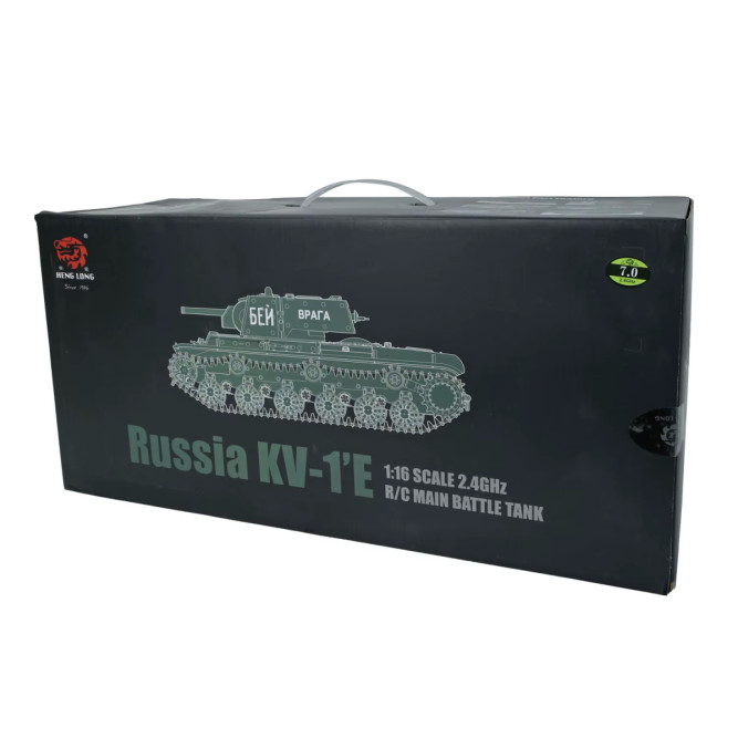 Радиоуправляемый танк Heng Long KV-1 S version V7.0 масштаб 1:16 RTR 2.4G - 3878-1-Upg-V7