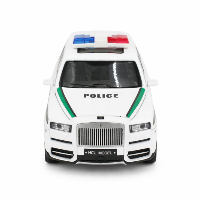 Радиоуправляемая металлическая полицейская машина Rolls-Royce Cullinan 1:22 - HCL-3606-WHITE