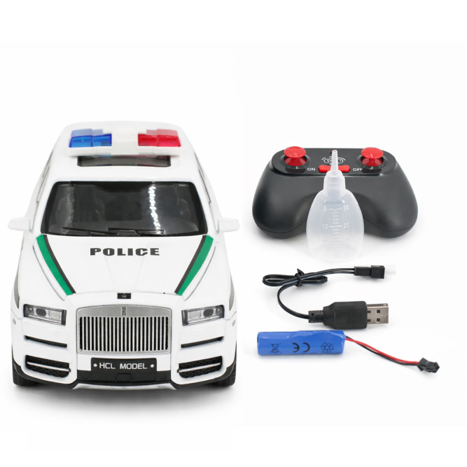 Радиоуправляемая металлическая полицейская машина Rolls-Royce Cullinan 1:22 - HCL-3606-WHITE