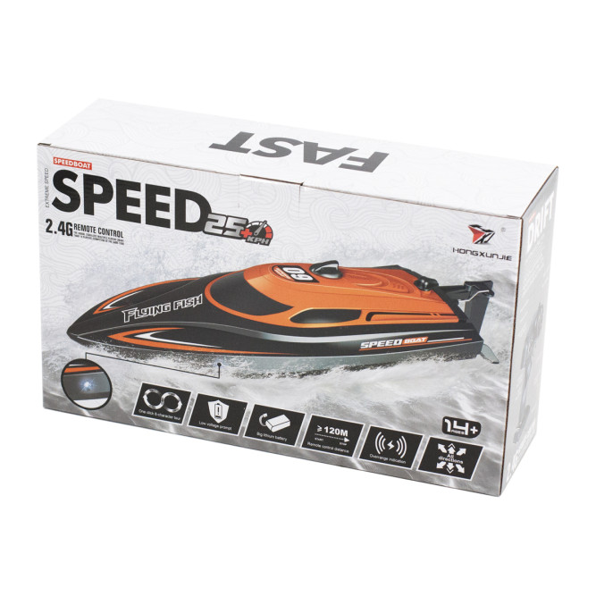 Радиоуправляемый катер (30 см, 25 км/ч, акб 700 mAh) - HJ812-B3