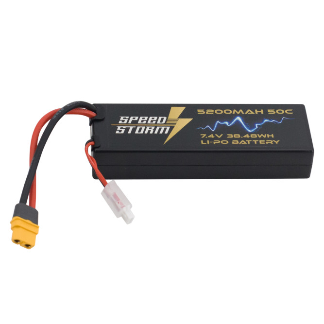 Аккумулятор Speed Storm Li-Po 7.4V 50C 5200 mAh Hard Case разъем XT60 - SS-2S5200-50-XT60