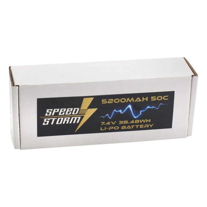 Аккумулятор Speed Storm Li-Po 7.4V 50C 5200 mAh Hard Case разъем XT60 - SS-2S5200-50-XT60