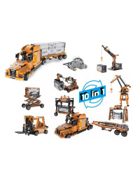 Конструктор CADA STEAM 10 в 1 механическая лаборатория - порт, 634 детали - C71002W