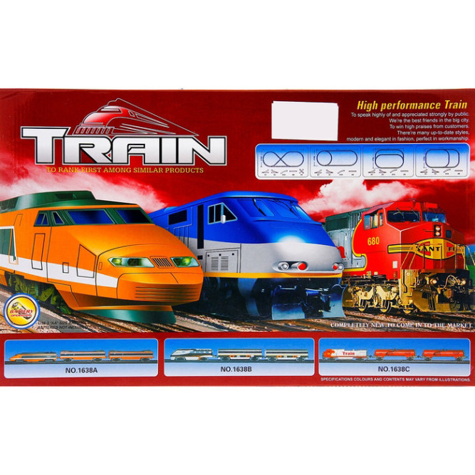 Железная дорога Fenfa &amp;#039;&amp;#039;Скоростной поезд&amp;#039;&amp;#039; с ж/д станцией (свет, звук, длина пути 4,3 м) - 1638B