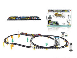 Железная дорога с пультом управления (длина полотна 528 см, свет, звук) - 2816Y