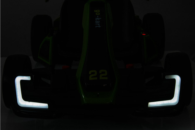 Детский электромобиль дрифт картинг (зеленый, 12 км/ч, 24V) - AHL007-GREEN