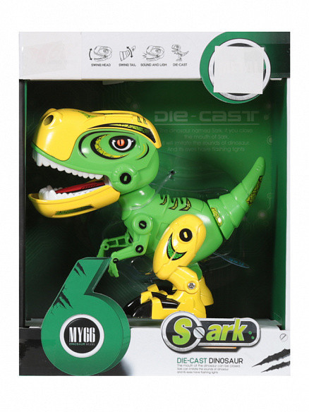 Интерактивный динозавр со светом и звуком - MY66-Q1203L-G