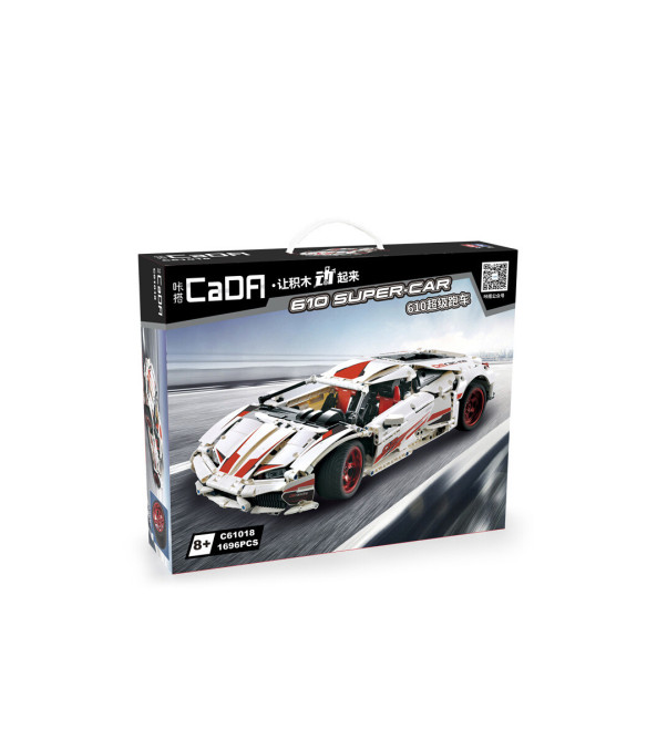 Конструктор CADA спортивный автомобиль Lamborghini LP610 (1696 деталей) - C61018W