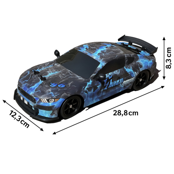 Радиоуправляемая машина для дрифта HB Ford Mustang (4WD, свет, пар, акб, 1:16) - SC16A12