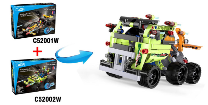Конструктор Double E Cada Technics, багги, 161 деталь, инерционная модель - C52002W