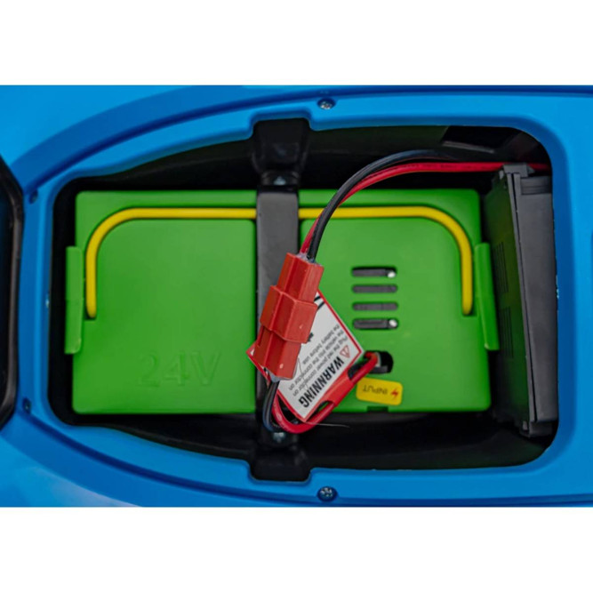 Детский электромобиль трактор с прицепом (синий, EVA, 4WD, пульт, 24V) - BLT-206C-4WD-24V-BLUE