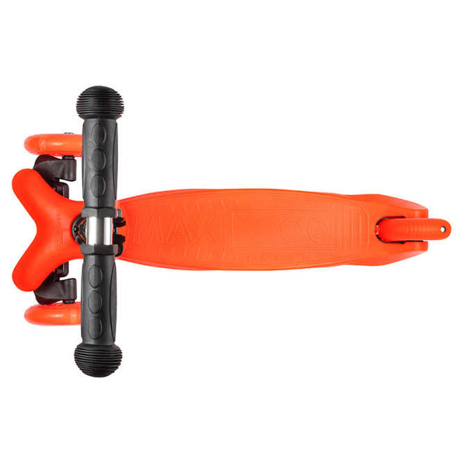 Самокат Maxiscoo Baby Трехколесный Детский со Светящимися Колесами, Оранжевый - MSC-B101706