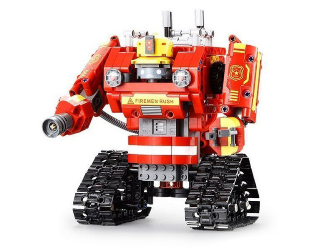 Радиоуправляемый конструктор CADA 2 в 1 пожарный робот-трансформер (538 деталей) - C51048W