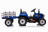 Детский электромобиль XMX трактор с прицепом (синий, EVA, пульт, 12V) - XMX611-BLUE