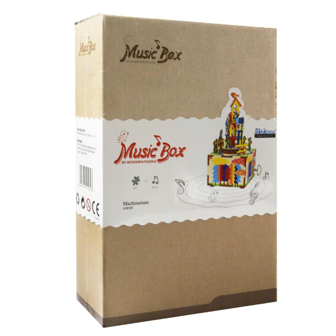 Деревянный 3D конструктор - музыкальная шкатулка Robotime &amp;quot;Castle in the sky&amp;quot; - AM307