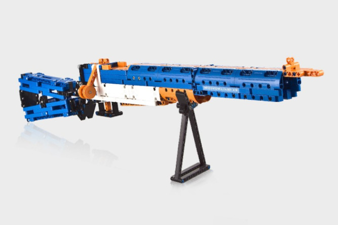 Конструктор Double E Cada Technics, винтовка М1, 583 детали, стреляет пульками - C81002W