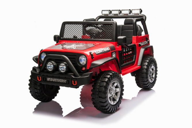 Детский электромобиль джип XMX с полным приводом (красный, EVA, 12V) - XMX618-4WD-RED