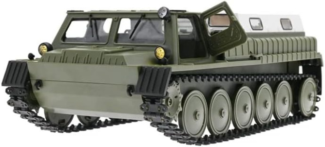 Радиоуправляемый гусеничный советский вездеход WPL ГАЗ-71 RTR масштаб 1:16 - WPLE-1