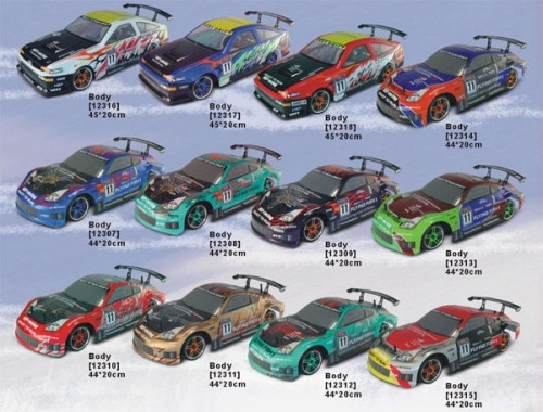 Радиоуправляемый автомобиль для дрифта с ДВС HSP 4WD XSTR Power Drift Car 1:10 - 94122D - 2.4G