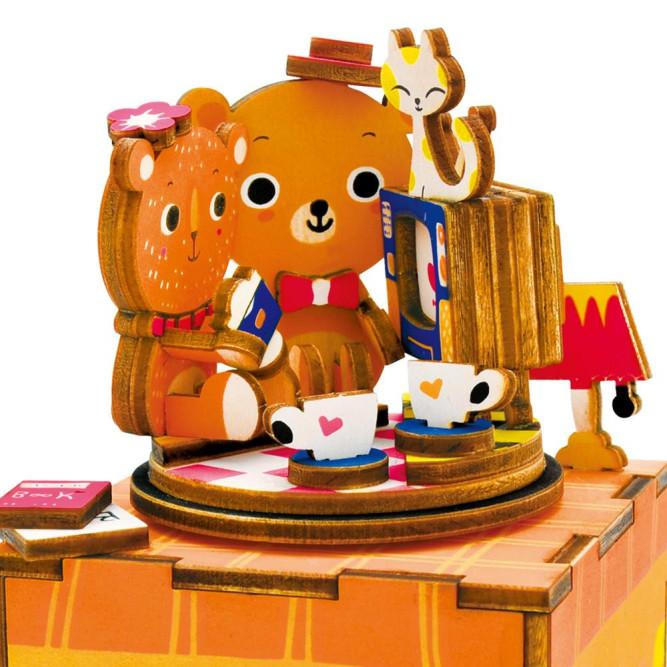 Деревянный 3D конструктор - музыкальная шкатулка Robotime &amp;quot;Love Story&amp;quot; - AM310