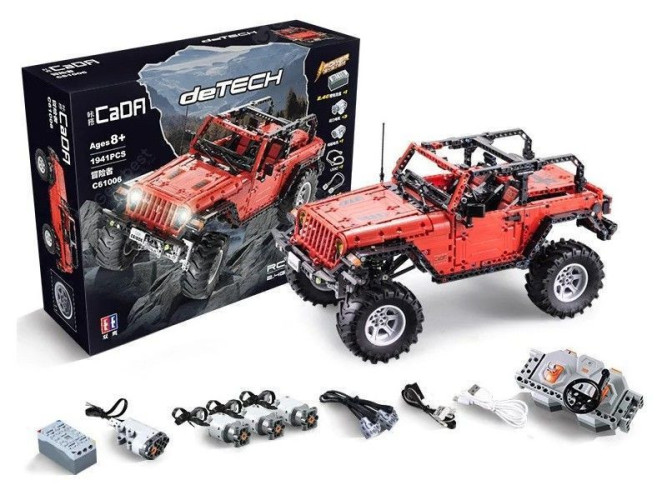 Радиоуправляемый конструктор CADA deTech Jeep Wrangler (1941 деталь) - C61006W