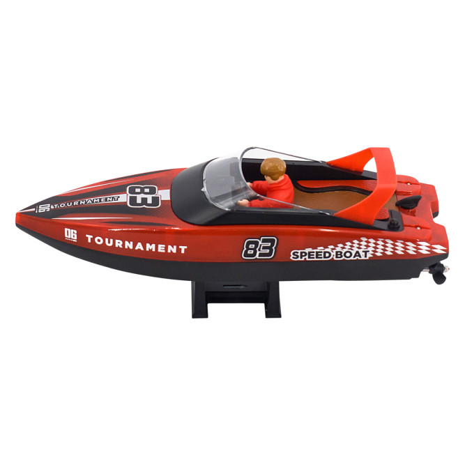 Радиоуправляемый катер яхта (15 км/ч, 25 см, 2 часа игры) - HJ821-RED