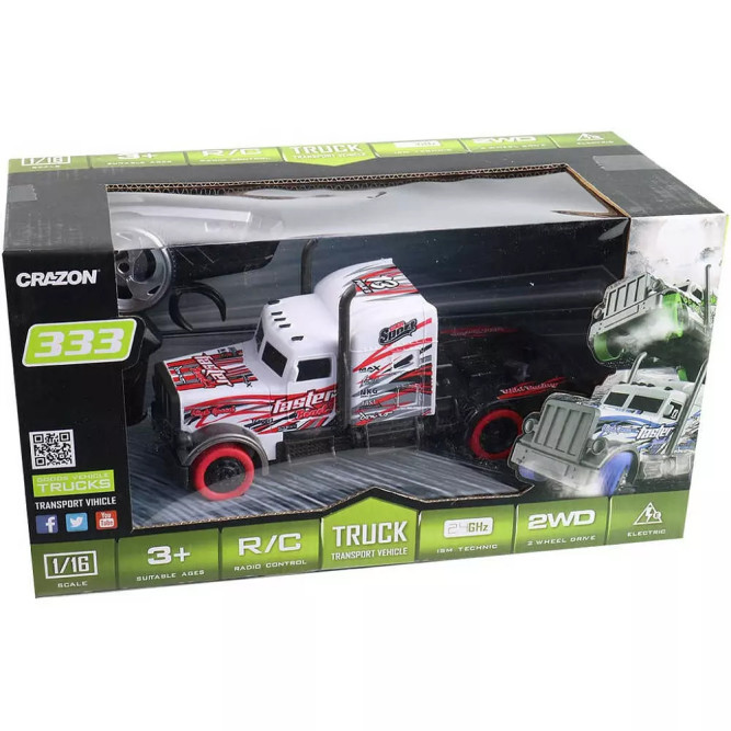 Радиоуправляемый грузовик - тягач FASTER BEAST (2WD, акб, 1:16) - GM1929-RED