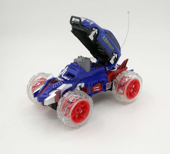 Радиоуправляемый синий джип стреляющий дисками - 333-DD02