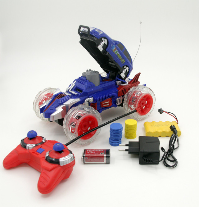 Радиоуправляемый синий джип стреляющий дисками - 333-DD02