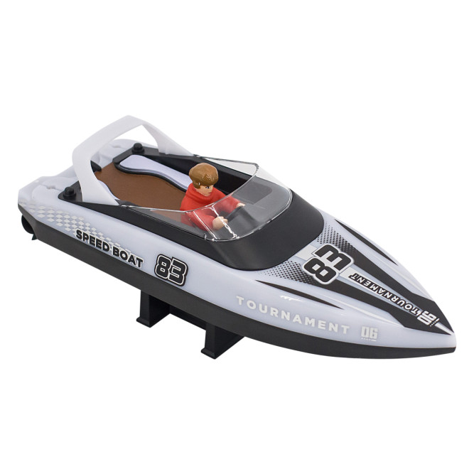 Радиоуправляемый катер яхта (15 км/ч, 25 см, 2 часа игры) - HJ821-WHITE